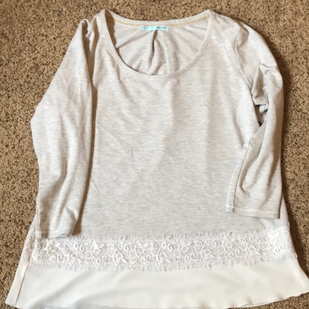 Layered tunic shirt
